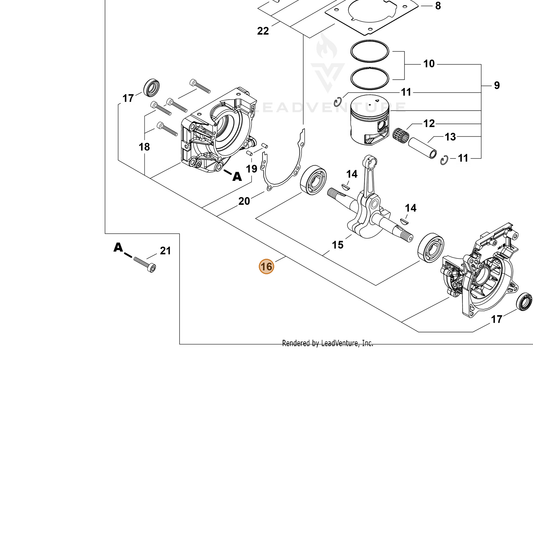 Echo part P200001920 — IPL diagram snippet (6x zoom, amber highlight)