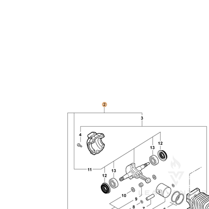 ECHO part SB1069 — IPL diagram snippet (6x zoom, amber highlight)
