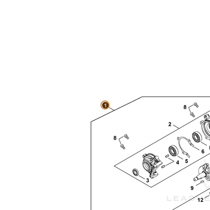 ECHO part SB1120 — IPL diagram snippet (6x zoom, amber highlight)