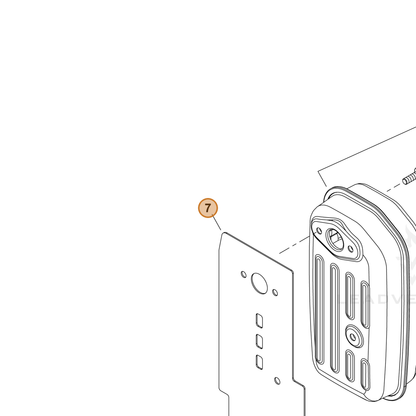 ECHO part V104002640 — IPL diagram snippet (6x zoom, amber highlight)
