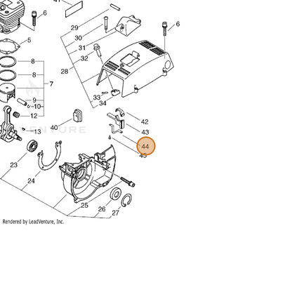 ECHO part V152001420 — IPL diagram snippet (6x zoom, amber highlight)