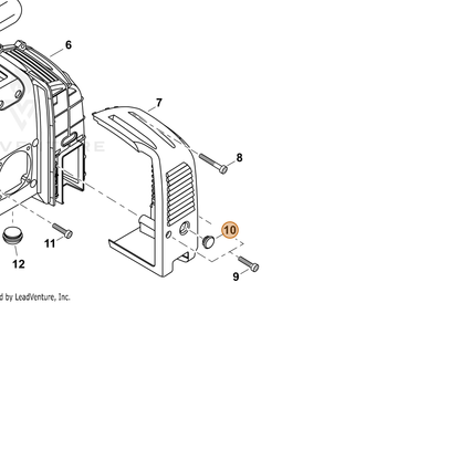 ECHO part V162000690 — IPL diagram snippet (6x zoom, amber highlight)
