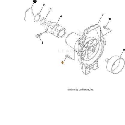 ECHO part V202000080 — IPL diagram snippet (6x zoom, amber highlight)