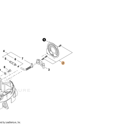 ECHO part V202000520 — IPL diagram snippet (6x zoom, amber highlight)