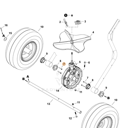 ECHO part V202000860 — IPL diagram snippet (6x zoom, amber highlight)
