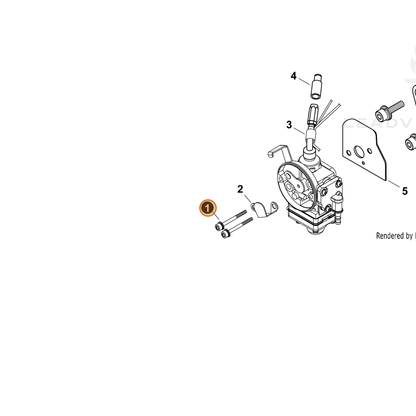 ECHO part V203000891 — IPL diagram snippet (6x zoom, amber highlight)