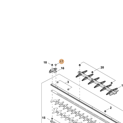 ECHO part V203002630 — IPL diagram snippet (6x zoom, amber highlight)