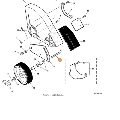 ECHO part V205000420 — IPL diagram snippet (6x zoom, amber highlight)