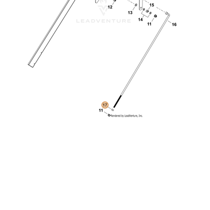 ECHO part V264000550 — IPL diagram snippet (6x zoom, amber highlight)