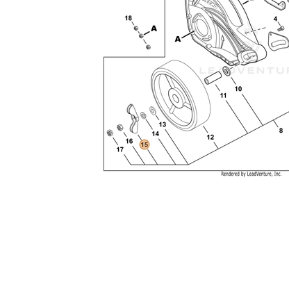 ECHO part V299000441 — IPL diagram snippet (6x zoom, amber highlight)