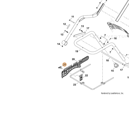 ECHO part V299000690 — IPL diagram snippet (6x zoom, amber highlight)