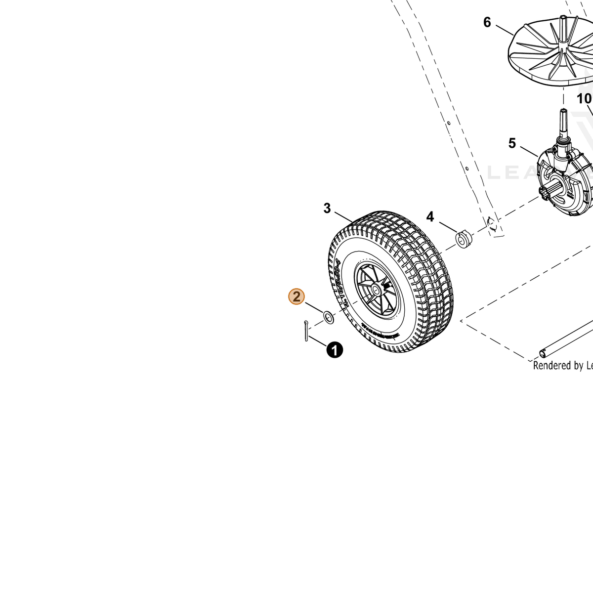 ECHO part V311000200 — IPL diagram snippet (6x zoom, amber highlight)