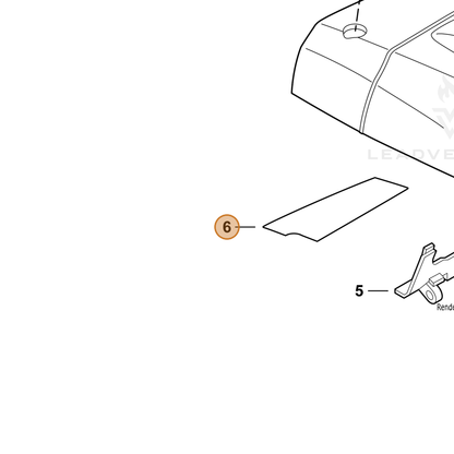 ECHO part V341000140 — IPL diagram snippet (6x zoom, amber highlight)