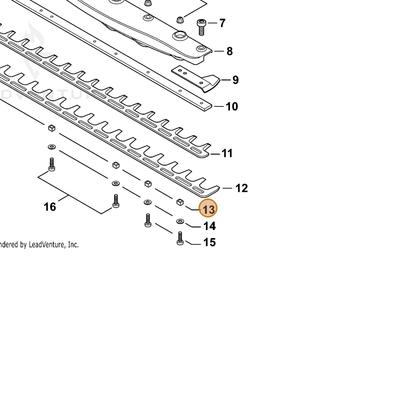 ECHO part V353000260 — IPL diagram snippet (6x zoom, amber highlight)