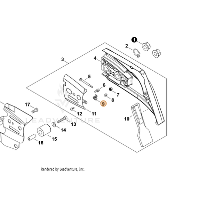 ECHO part V355000840 — IPL diagram snippet (6x zoom, amber highlight)