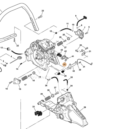 ECHO part V360000060 — IPL diagram snippet (6x zoom, amber highlight)