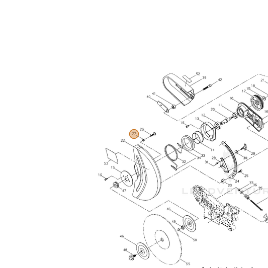 Echo part V375000370 — IPL diagram snippet (6x zoom, amber highlight)