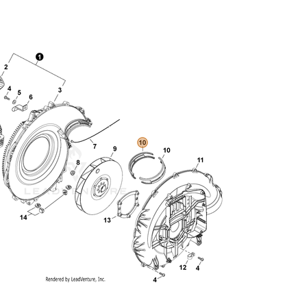 ECHO part V376002620 — IPL diagram snippet (6x zoom, amber highlight)