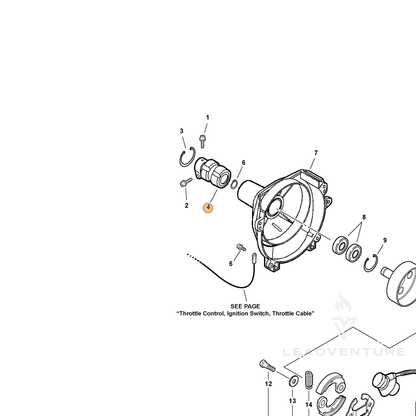 ECHO part V420000980 — IPL diagram snippet (6x zoom, amber highlight)