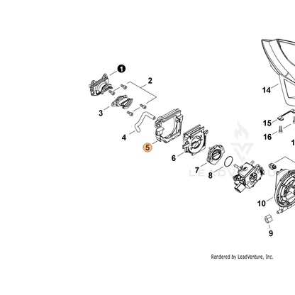 ECHO part V420005250 — IPL diagram snippet (6x zoom, amber highlight)