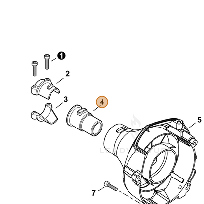 ECHO part V420005690 — IPL diagram snippet (6x zoom, amber highlight)