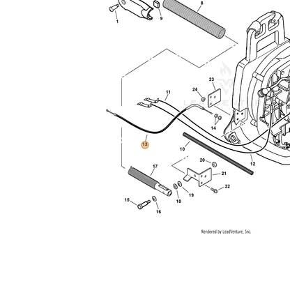 ECHO part V430000120 — IPL diagram snippet (6x zoom, amber highlight)