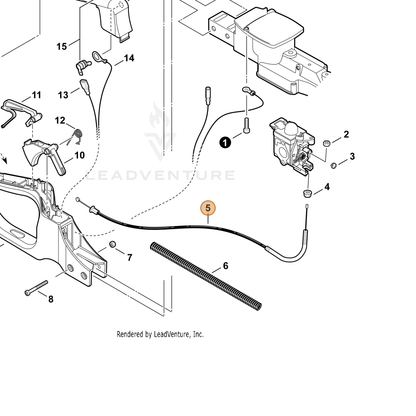 ECHO part V430004170 — IPL diagram snippet (6x zoom, amber highlight)