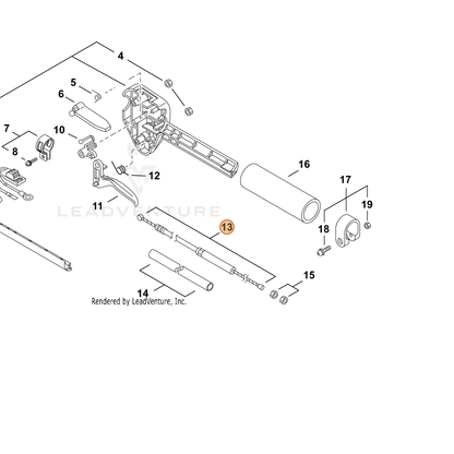 ECHO part V430005330 — IPL diagram snippet (6x zoom, amber highlight)