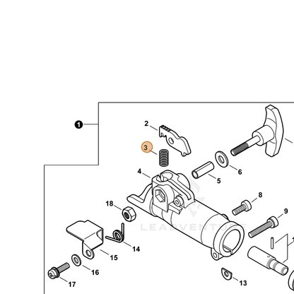 ECHO part V450000860 — IPL diagram snippet (6x zoom, amber highlight)