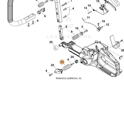 ECHO part V450002420 — IPL diagram snippet (6x zoom, amber highlight)