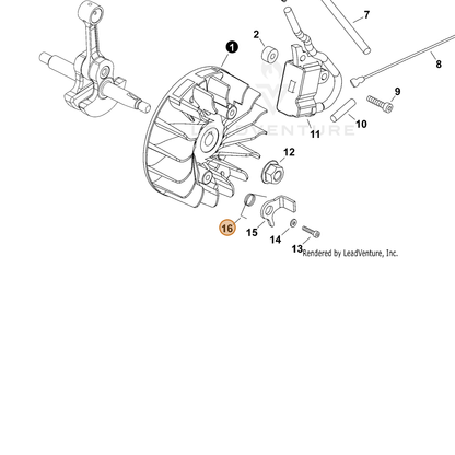 ECHO part V452001471 — IPL diagram snippet (6x zoom, amber highlight)