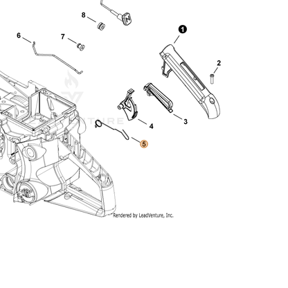 ECHO part V452001620 — IPL diagram snippet (6x zoom, amber highlight)