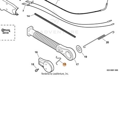 ECHO part V456000000 — IPL diagram snippet (6x zoom, amber highlight)