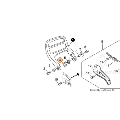 ECHO part V456000230 — IPL diagram snippet (6x zoom, amber highlight)