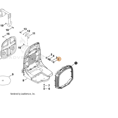 ECHO part V456000260 — IPL diagram snippet (6x zoom, amber highlight)