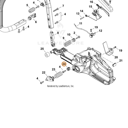 ECHO part V456000430 — IPL diagram snippet (6x zoom, amber highlight)