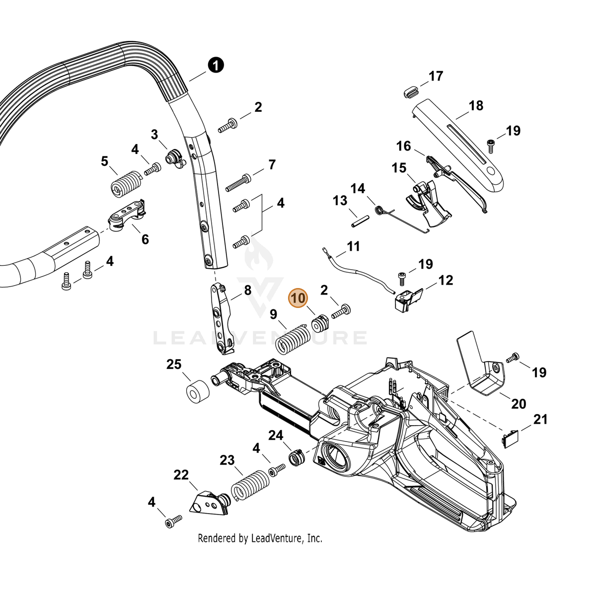 ECHO part V456000440 — IPL diagram snippet (6x zoom, amber highlight)
