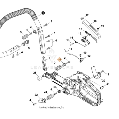 ECHO part V456000440 — IPL diagram snippet (6x zoom, amber highlight)