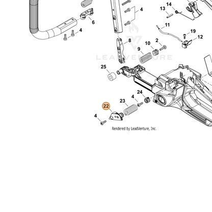 ECHO part V456000450 — IPL diagram snippet (6x zoom, amber highlight)