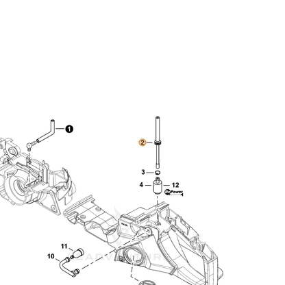 ECHO part V470001520 — IPL diagram snippet (6x zoom, amber highlight)