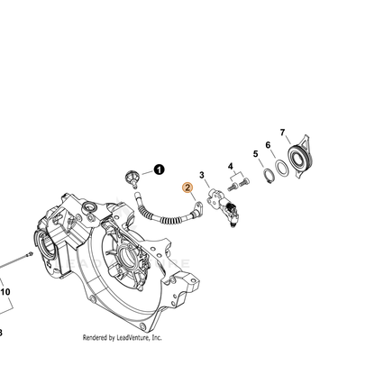 ECHO part V470002370 — IPL diagram snippet (6x zoom, amber highlight)