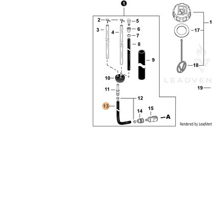 ECHO part V470002470 — IPL diagram snippet (6x zoom, amber highlight)