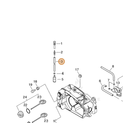 ECHO part V471000751 — IPL diagram snippet (6x zoom, amber highlight)