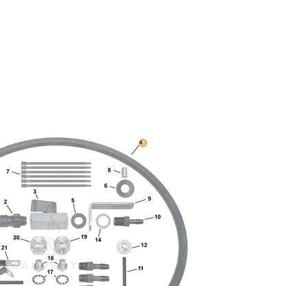 ECHO part V471001411 — IPL diagram snippet (6x zoom, amber highlight)