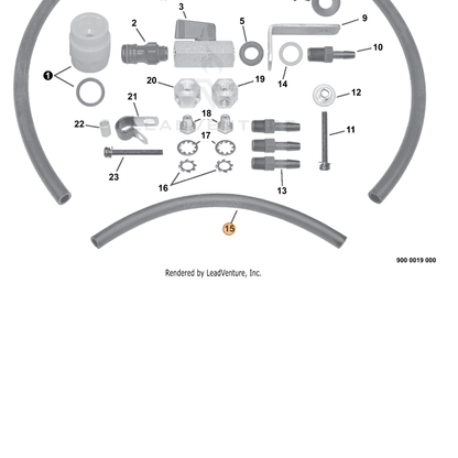 ECHO part V471001421 — IPL diagram snippet (6x zoom, amber highlight)