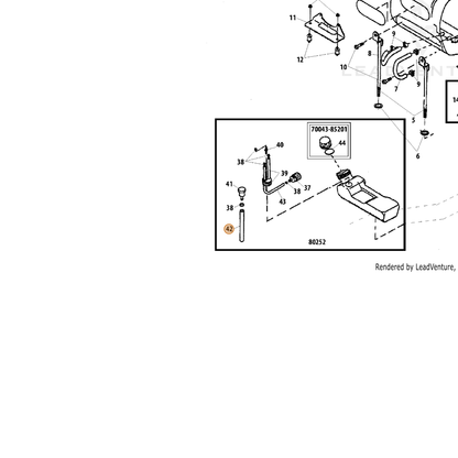 Echo part V471002881 — IPL diagram snippet (6x zoom, amber highlight)