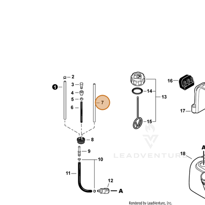 ECHO part V471004760 — IPL diagram snippet (6x zoom, amber highlight)