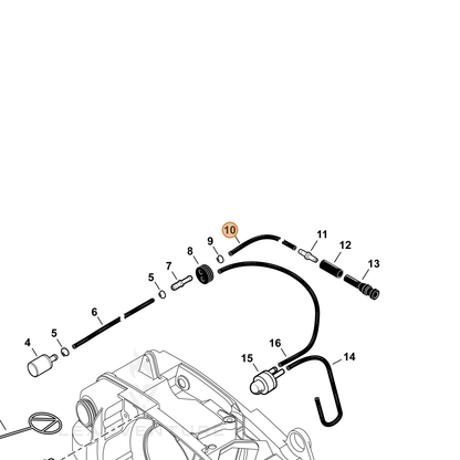 ECHO part V471004801 — IPL diagram snippet (6x zoom, amber highlight)