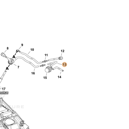 ECHO part V471004871 — IPL diagram snippet (6x zoom, amber highlight)