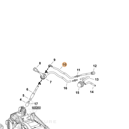 ECHO part V471005231 — IPL diagram snippet (6x zoom, amber highlight)